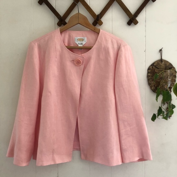 Talbots Sweaters - Irish Linen • Baby Pink Cardigan